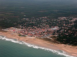 Luchtfoto van Montalivet-les-Bains