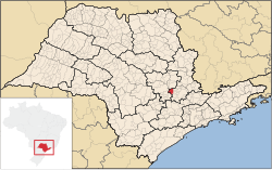 Location in the São Paulo state.