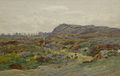 Moorland landscape. Signed and dated A.Thorburn/May 28.1897. Watercolour and bodycolour, 33 x 53 cm