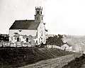 Biserica luterană de la est de Sharpsburg marchează capătul ofensivei unioniste din timpul bătăliei de pe Antietam, 1862.