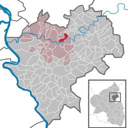 Läget för Obernhof i Rhein-Lahn-Kreis