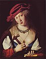 Bartolomeo Veneto, Retrato de mujer hebrea con los atributos de Yael, c. 1502. Colección privada, Milán.[88]​