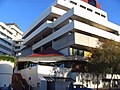 Exterior view of Dunedin Public Libraries City Library, Dunedin, New Zealand. Own photo taken from Moray Place, looking southwest