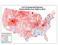 2008-2012 Election shift