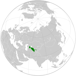 Location of Usbekistan