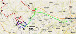 Routekaart van de Gent-Wevelgem 2023