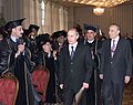 Vladimir Putin və Heydər Əliyev Bakı Slavyan Universitetində. 2001