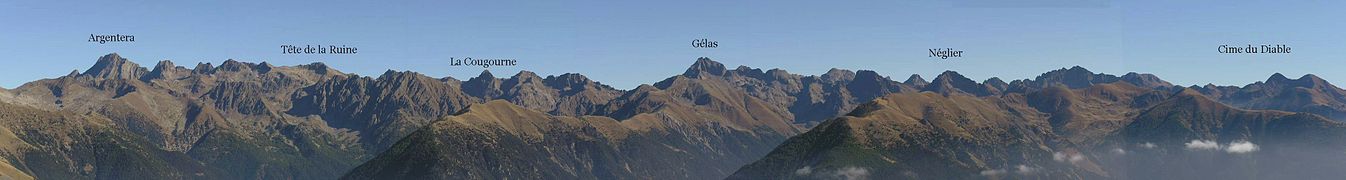 Panorama delle Alpi Marittime