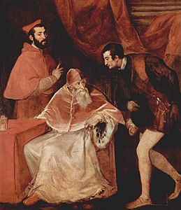 Paul III et neveux v. 1545, Naples