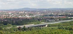 Pogled na Nürnberg sa Alten Veste Zirndorf