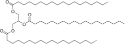 Skeletal formula of stearin