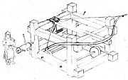 Modern depiction of a Warring States Mohist siege crossbow