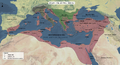 Kingdom of the Lombards (568-774 AD), Avar Khaganate (567-822 AD) and Byzantine Empire (286/395–1453 AD) in 600 AD.