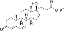 Estrutura química de Canrenoato de potássio