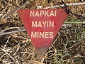 warning mines