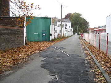 Ancien embranchement à Gosselies.