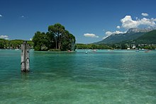 Lac d'Annecy depuis les quais Napoléon III