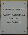 Faber Gabriella, Városligeti fasor 2.