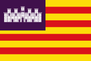 Flag of the Balearic Islands, Spain