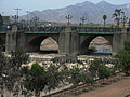 English: Rímac river, Stone bridge Español: Río Rímac, Puente de Piedra.