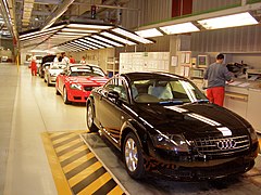 Endkontrolle des Audi TT (8N) in Győr