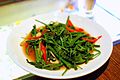 'Phat sayongte': Stir-fried mountain melon greens