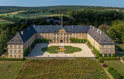 Tambach Castle, aerial view