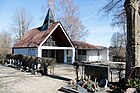 Aufbahrungshalle auf dem Friedhof