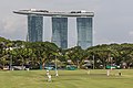 10 Cricket match and Marina Bay Sands Hotel in Singapore uploaded by Basile Morin, nominated by Basile Morin