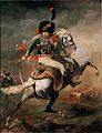 Officier de chasseurs à cheval de la garde impériale chargeant, par Géricault