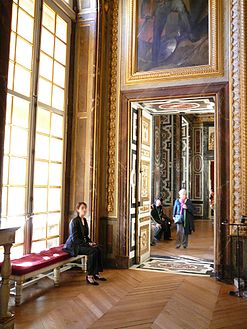 Sala del Trono con vista sulla Sala delle Guardie nel Grand appartement de la reine