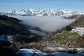 Los Picos de Europa desde la localidad de Lamedo (Cabezón de Liébana).