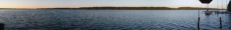 Rundblick auf den Ratzeburger See vom Anleger Buchholz