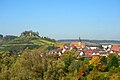 Blick auf Stadt und Burg View of town and castle