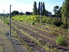 Les voies abandonnées depuis 1954 (août 2014).