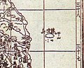 Dokdo (Usan is net naast Ulleungdo getrokken.(1899, Korea)