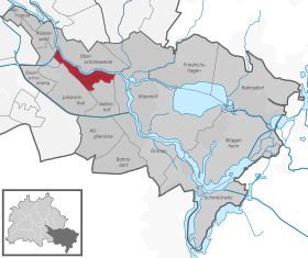 Localisation de Berlin-Niederschöneweide