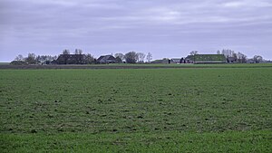 Vierhuizen gezien vanaf de Tweehuizerweg