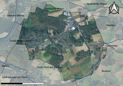 Carte orhophotogrammétrique de la commune.