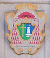 The arms of Cardinal Hoyos displayed in SS. Nome di Maria al Foro Traiano