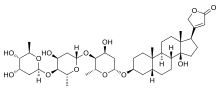 Estrutura química de Digitoxina