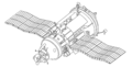 Figure 3-6. Cosmos 1686. Note the Merkur capsule (left), heavily modified to house scientific instruments.