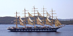 Royal Clipper в Хорватии