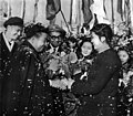 Image 2A welcoming ceremony for Sihanouk in China, 1956 (from Kingdom of Cambodia (1953–1970))