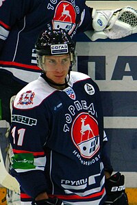 Juuso Hietanen, a finnish ice hockey player from Torpedo Nizhny Novgorod