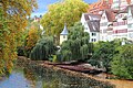 de:Tübingen, de:Neckarfront der Altstadt mit de:Hölderlinturm