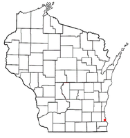 Location of Oak Creek, Wisconsin