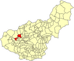 Location of Pinos Puente