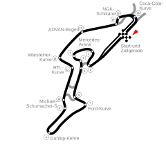 Tracciato di Nürburgring Gp-Strecke