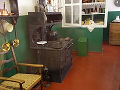 The kitchen in the mine manager's house